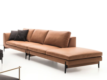 KIM - 3 seater leather sofa by Ditre Italia
