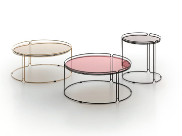 MONOLITH - Round metal coffee table by Ditre Italia