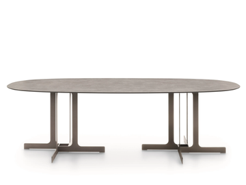 NELL OUTDOOR - Oval garden table by Ditre Italia