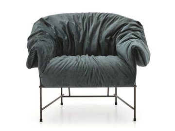 OCTAVIA - Fabric armchair with armrests by Ditre Italia