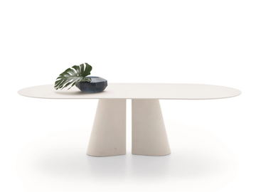 PILLAR - Oval garden table by Ditre Italia