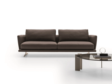 ROYAL - 3 seater leather sofa by Ditre Italia