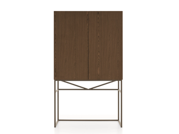 UNIT PRIVÈ BOX - Wood veneer bar cabinet by Ditre Italia