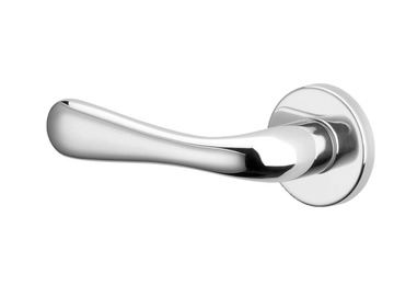 MARINA - Brass door handle on rose by Dnd