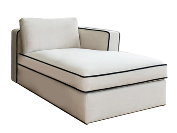 ALEXANDER - Upholstered fabric day bed by DOM Edizioni