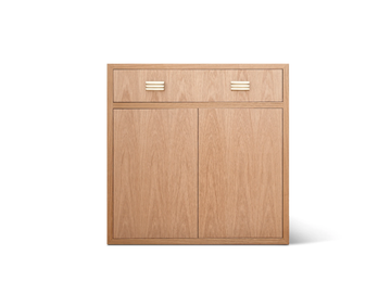 BAMBOO - Oak highboard by DOM Edizioni