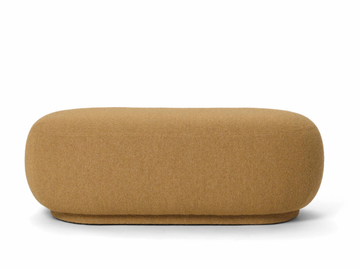 BOMBO - Upholstered oval fabric pouf by DOM Edizioni