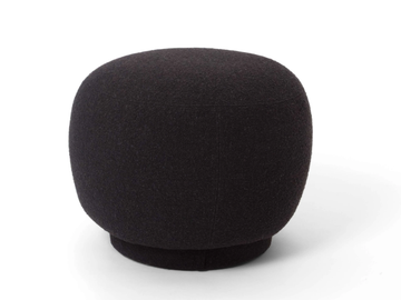 BOMBO - Upholstered round fabric pouf by DOM Edizioni