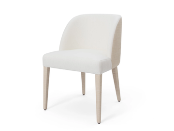 COLETTE RAFFIA DINNER - Upholstered fabric chair by DOM Edizioni