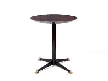 FILIPPO TEA - Round wooden coffee table by DOM Edizioni