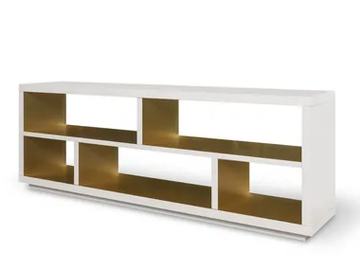 HEGE BASSA - Double-sided wooden sideboard by DOM Edizioni
