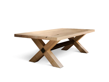 MIRAGGIO - Rectangular chestnut table by DOM Edizioni