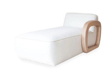 MONTEREY - Fabric chaise longue by DOM Edizioni