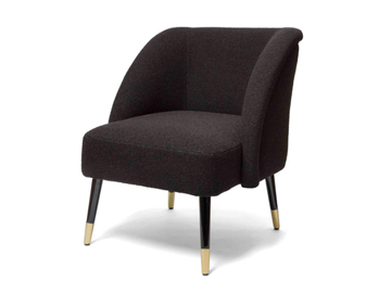 PAULINE TEA - Upholstered fabric easy chair by DOM Edizioni