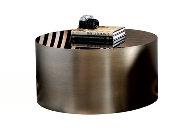 SASHA COFFEE - Round metal coffee table by DOM Edizioni