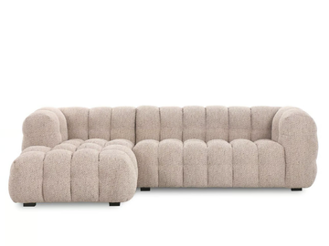 BASEL - Fabric sofa with chaise longue by DÔME DECO