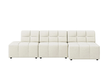 BRESCIA - Modular 4 seater fabric sofa by DÔME DECO