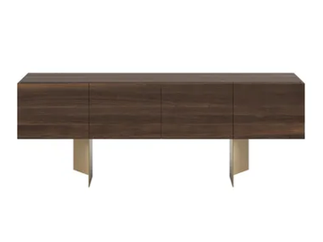 KALBA - Wooden sideboard with doors by DÔME DECO
