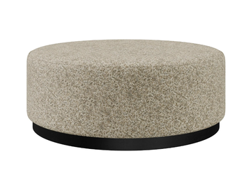 LIAM - Round fabric pouf by DÔME DECO