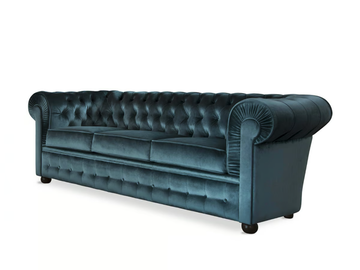 800 - 4 seater tufted fabric sofa by Domingo Salotti
