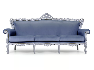 BAROKKO - 3 seater leather sofa by Domingo Salotti