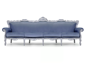 BAROKKO - 4 seater leather sofa by Domingo Salotti