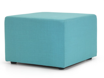 BASIC - Upholstered square fabric pouf by Domingo Salotti