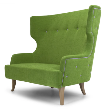 DONNA - Fabric small sofa high-back by Domingo Salotti