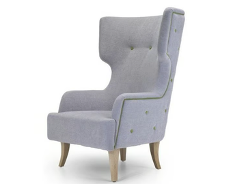 DONNA - Wing tufted fabric armchair by Domingo Salotti