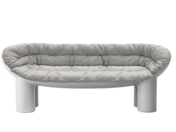 ROLY POLY - 2 seater polyethylene and fabric sofa by Driade