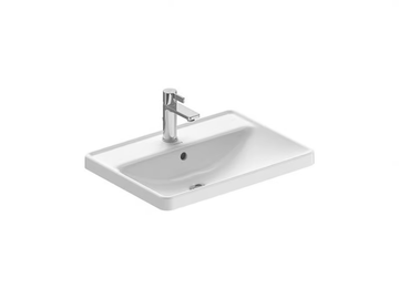 D-NEO - Inset ceramic washbasin with overflow by Duravit