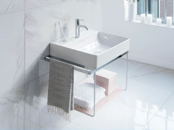 DURASQUARE - Console rectangular washbasin by Duravit