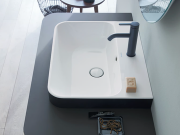 HAPPY D.2 PLUS - Rectangular washbasin with overflow by Duravit