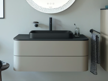 HAPPY D.2 PLUS - Single wall-mounted vanity unit with drawers by Duravit