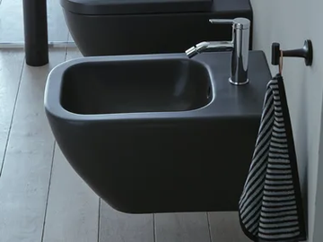 HAPPY D.2 PLUS - Wall-hung ceramic bidet with overflow by Duravit
