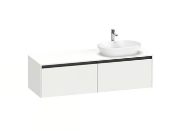 KETHO.2 - Single wall-mounted wooden vanity unit by Duravit