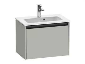 KETHO.2 - Single wooden vanity unit with integrated washbasin by Duravit