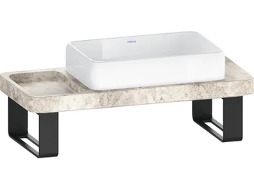 QATEGO - Travertine washbasin countertop / washbasin by Duravit