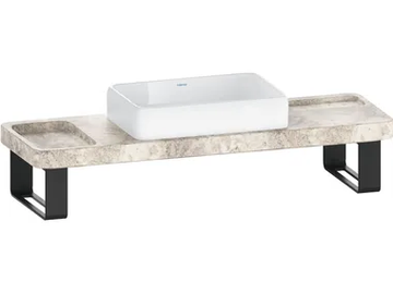 QATEGO - Travertine washbasin countertop / washbasin by Duravit