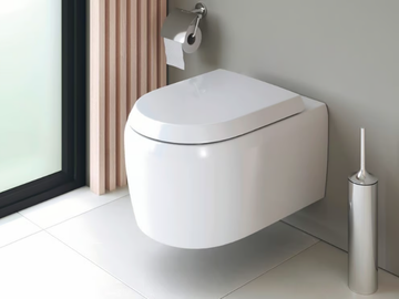 QATEGO - Wall-hung ceramic toilet by Duravit