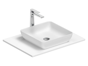 SIVIDA - Single composite material washbasin countertop by Duravit