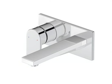 TULUM - 2 hole wall-mounted washbasin mixer with plate by Duravit
