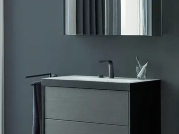 VIU - Inset rectangular ceramic washbasin by Duravit