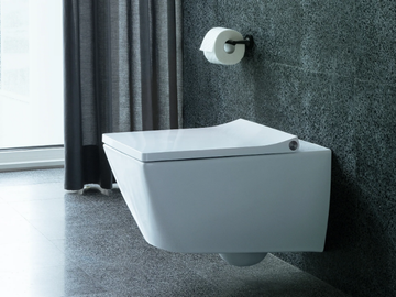 VIU - Wall-hung ceramic toilet by Duravit