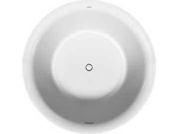 WHITE TULIP - Freestanding round ceramic bathtub by Duravit