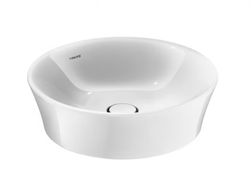 WHITE TULIP - Round single ceramic washbasin by Duravit