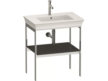 WHITE TULIP WT4540 / WT4541 - Floor-standing single metal console sink by Duravit