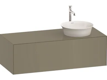 WHITE TULIP WT4977 - Single wall-mounted wooden vanity unit with drawers by Duravit