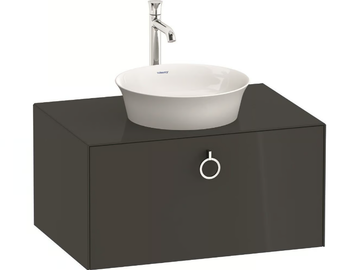 WHITE TULIP WT4980 / WT4981 - Single wall-mounted wooden vanity unit with drawers by Duravit