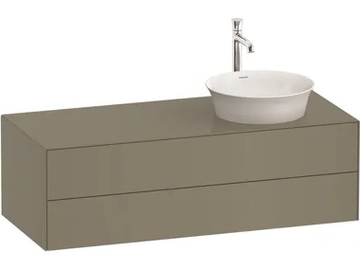 WHITE TULIP WT4987 - Single wall-mounted wooden vanity unit with drawers by Duravit